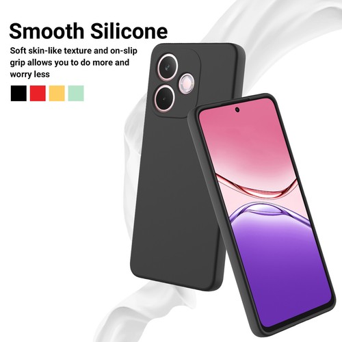 Para OPPO A5 Pro 5G, Lujo Suave Líquido Silicona Piel Tacto Sensación Trasera Estuche Cubierta - Imagen 20 de 33