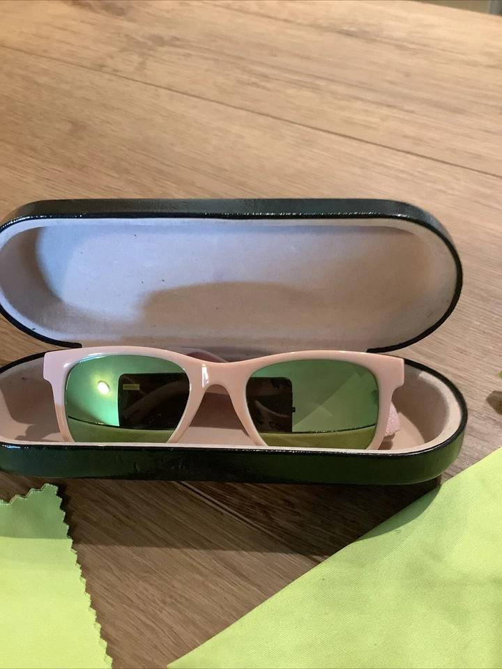 COCOSAND Baby Sunglasses Age 0-24 Months Pink Frame 100% UVA & UVB Strap Case - Image 2 of 4