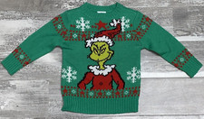 Dr. Seuss How The Grinch Stole Christmas Mint Ski Sweater Xmas 2T EUC