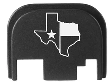 Anodized Aluminum Rear Plate for Glock 17 19 19X Gen 1-4, USA Made