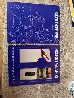 11- 8 1/4” NATO  Defense Pacific Novelty arcade video game AD FLYER