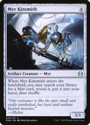 MTG Magic the Gathering Myr Kinsmith (236/530) Phyrexia All Will Be One LP