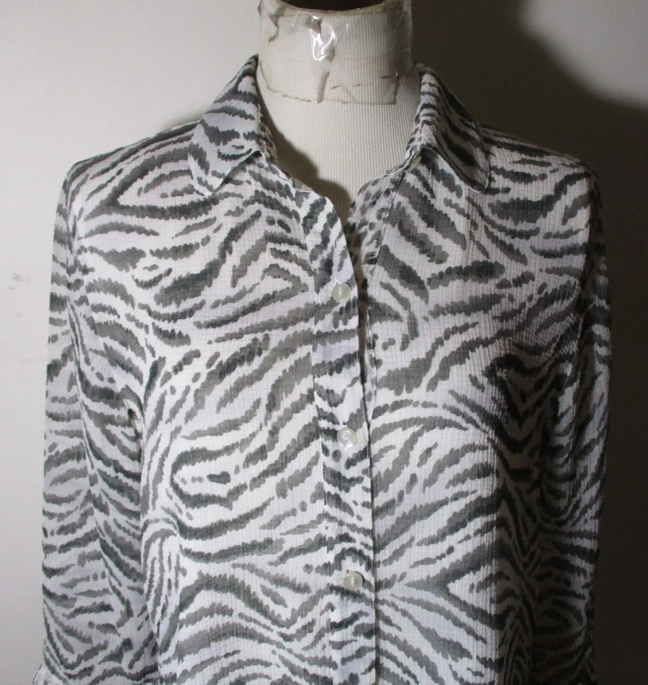 Blusa ALFRED DUNNER Gris Manga 3/4 Talla 10 Foto 2 de 4