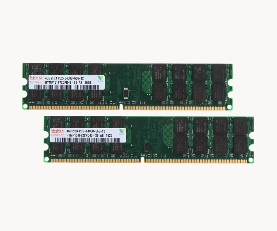 For AMD Hynix 10pcs 4GB 2RX4 PC2-6400U DDR2 800Mhz Memory DIMM Desktop RAM @HP - Image 2 of 4