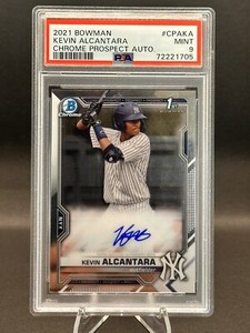 2021 Bowman Chrome Prospect Kevin Alcantara Autograph PSA 9 MINT
