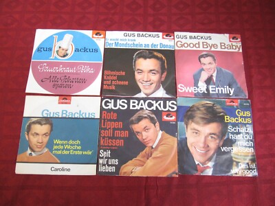 7'' SP 45rpm 6 x GUS BACKUS Sammlung Konvolut