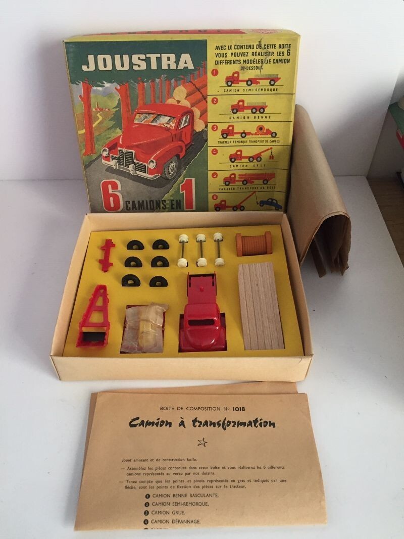 COFFRET JOUSTRA 1018 "6 Camions en 1" miniature de collection vintage