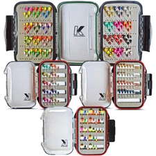 Tungsten Ice Jig Kits - Panfish Jigs, Waterproof Jig Box Included Free Shipping