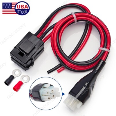 DC Power Cable 6-pin for Kenwood TS-130S TS-140s TS-440S TS-450S