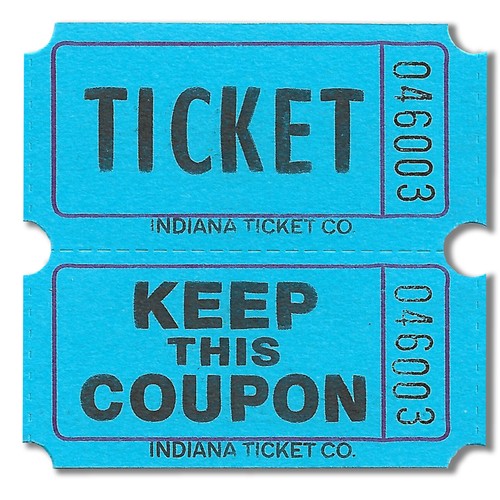 1000 Blue Double Roll Tickets event theater entry school game reward fundraiser - Picture 4 of 19