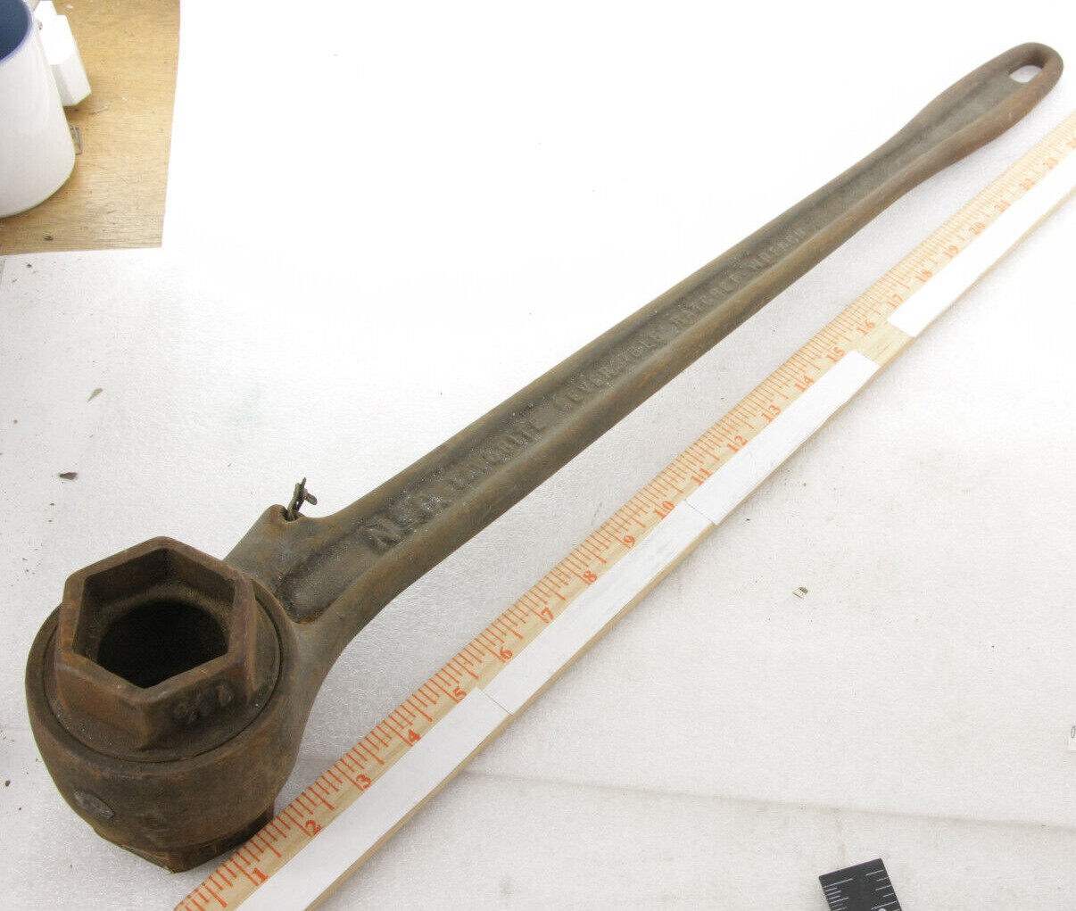 1 1/4" 1 1/8" Reversible Greene Tweed 32 Ratcheting No B Hydrant Wrench VINTAGE eBay