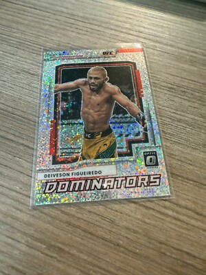 2022 Panini Optic UFC DEIVESON FIGUEIREDO White Sparkle Dominators Prizm #16 SP