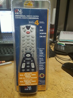 Universal Remote Control by One For All #URC4021W TV DVD VCR/PVR CBL/SAT