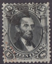 TIMBRE ETATS-UNIS US STAMP  1863/66 LINCOLN  YT N 28  SCOTT N 77  REF W 129