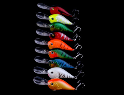 9PCS 9.5cm/11.4g Fishing Lure Hard Bait Minnow Crankbait Tackle Swimbait Wobbler