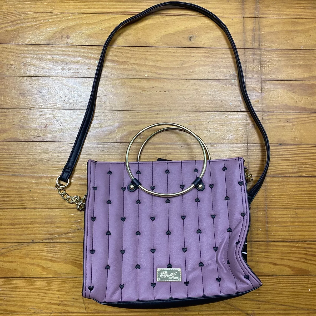 Betsey Johnson LBKINLEY Satchel Purse Handbag Purple India | Ubuy