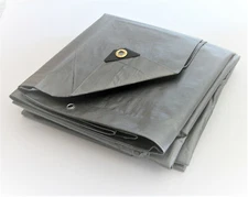 8' x 12' Silver Heavy Duty 12 mil Poly Tarp Tarpaulin Canopy Carport Patio Pool