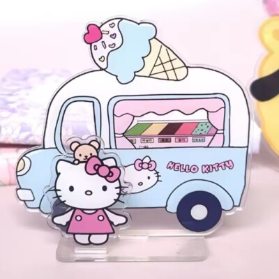 Sanrio Hello Kitty Eiswagen Acryl Ständer / Halter Dekoration