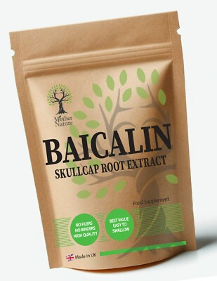 Baicalin Kapseln 500mg hochpotente Skullcap Wurzelextrat sauber natürlich vegan