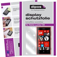 Schutzfolie FüR Nokia Lumia 720 Klar Display Folie Unsichtbar Dipos