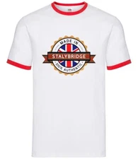 Made In Stalybridge - Mens Ringer - Hometown City Place Town FC