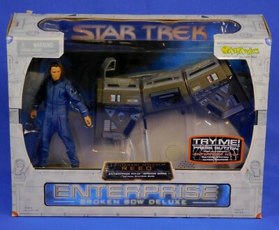 STAR TREK ENTERPRISE DELUXE BROKEN BOW BRIDGE SET NX-01 WITH LT. MALCOM REED