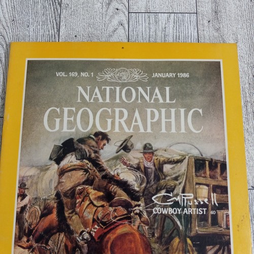 National Geographic January 1986 Cowboy Artist Switzerland - Picture 3 of 9