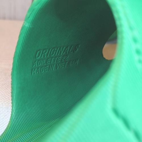 Adidas Originals Adilette 22 Slip On Slides Collegiate Bold Green Mens 12 UK 11 - Picture 11 of 14