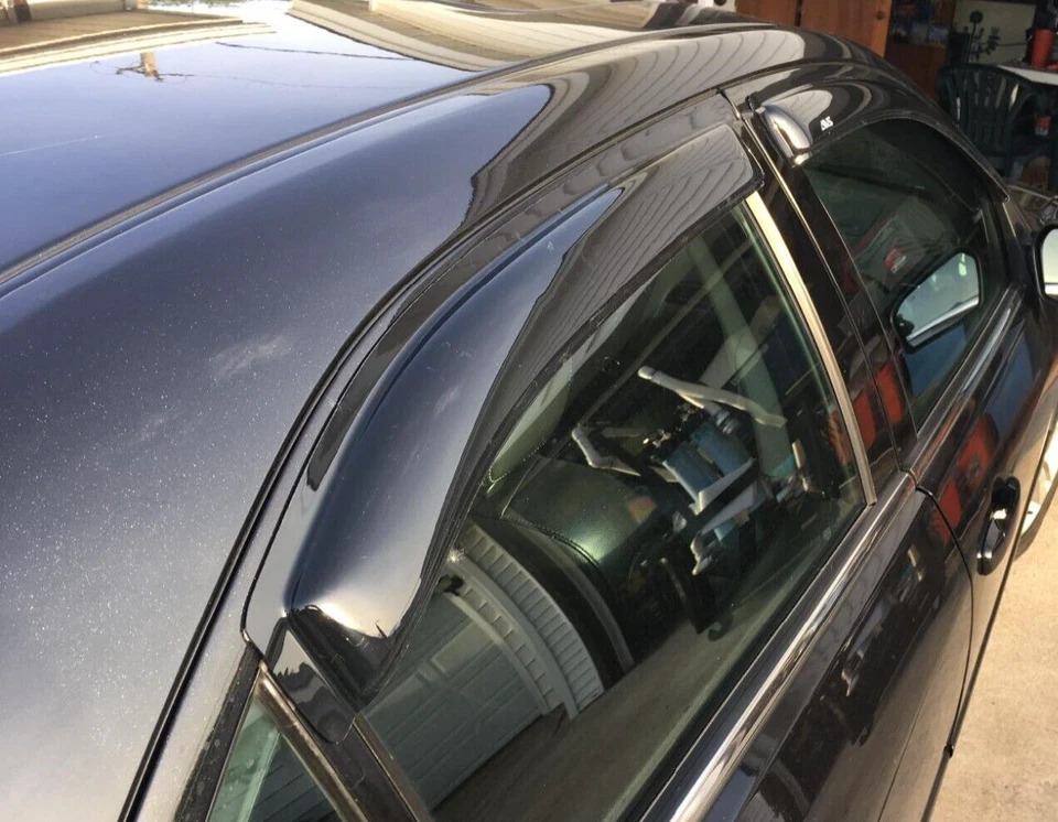 AVS Smoke Rain Guards Vent Visors 3M Tape-On for 2006-2012 Ford Fusion & MKZ - Image 3 of 4