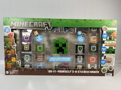 Minecraft Do-It-Yourself 3-D Sticker Maker Kit Factory Sealed New