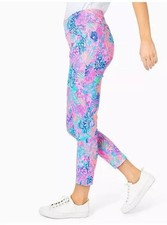 Lilly Pulitzer sz 8 UPF 50 Luxletic 28  Corso Pant Splendor the Sand