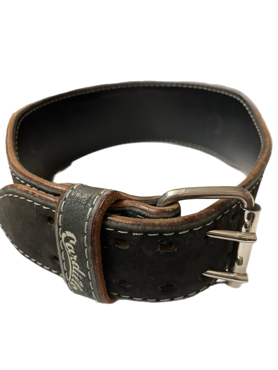 Cardillo トレーニングベルト Cardillo Black Weightlifting Leather Belt 4” X 44” Gym