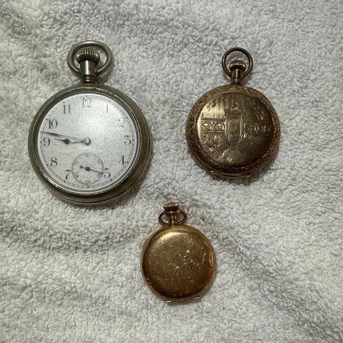 3 Vintage Elgin Pocket Watch Hampton
