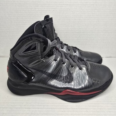 Nike Hyperdunk 2010 Black Red Basketball Training High Top Shoes Youth Size 6Y
