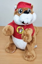 Buc-ees 10" Plush Bucky Beaver Stuffed Animal Red Shirt and Hat 2023