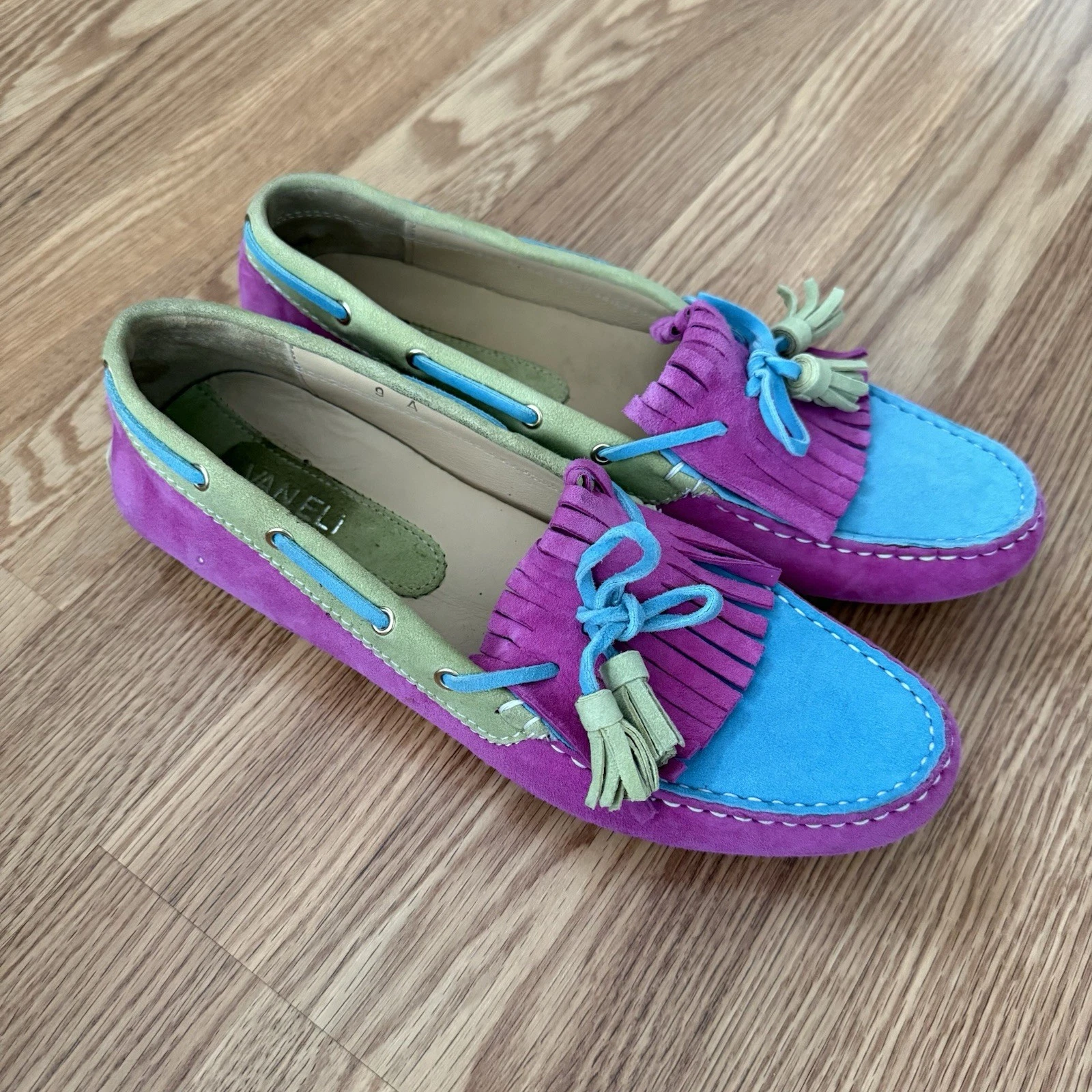 VANS Scarpe mocassino da guida Van Eli Color Block scamosciate con nappe taglia 9 A