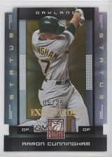2008 Donruss Elite Extra Edition Status Gold Die-Cut 5/25 Aaron Cunningham 0c2
