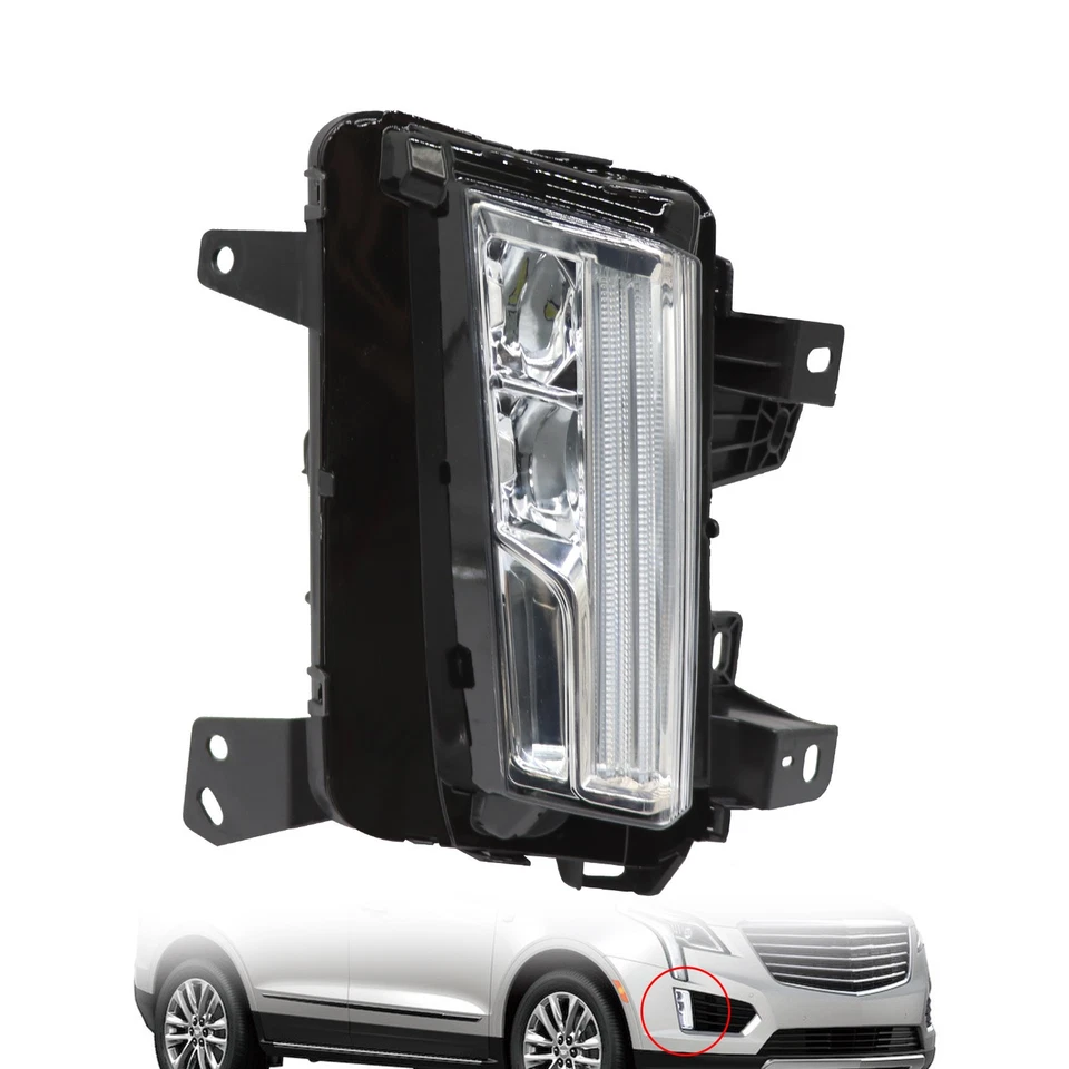 For Cadillac XT5 2017-2020 LED DRL Cornering Lamp Fog Light Right Passenger Side Foto 2 de 4