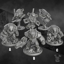 Shadow Combat Suits - Resin Tabletop Miniature