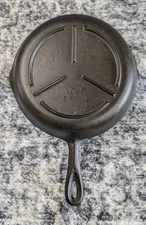 BSR Mercedes #5 Century Skillet, RARE, Ht Ring, SITS FLAT, RESTORED Cast Iron