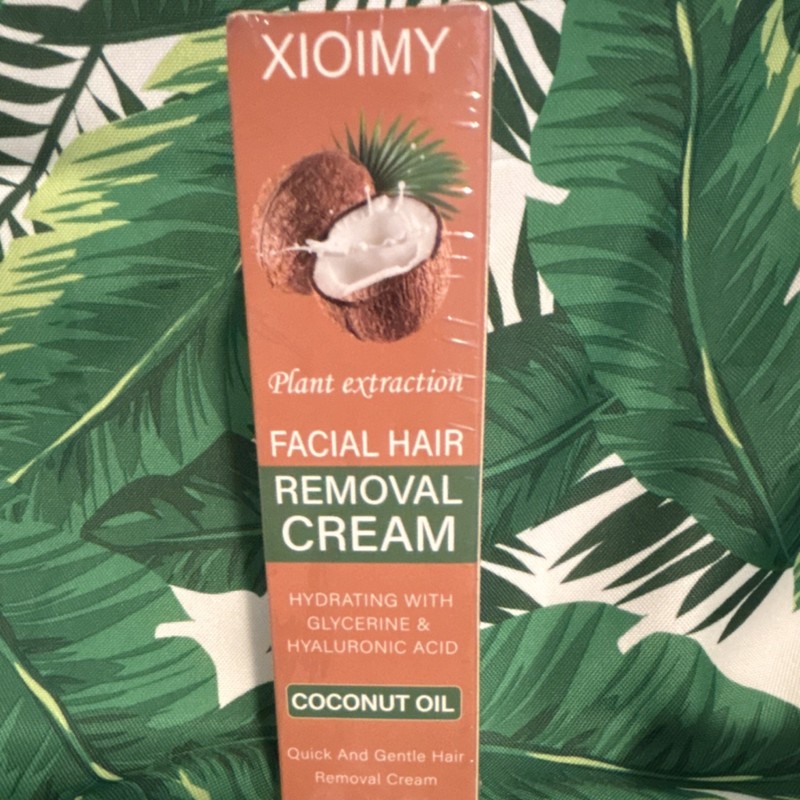 XIOIMY Hydrating Facial Hair Removal Cream, Coconut Oil, Unisex