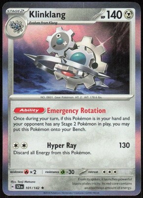 Pokemon TCG Klinklang SV07: Stellar Crown 101/142
