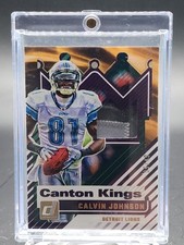 CALVIN JOHNSON 2025 DONRUSS CANTON KINGS PATCH PRIME /49 #CK-CJN LIONS Q4444