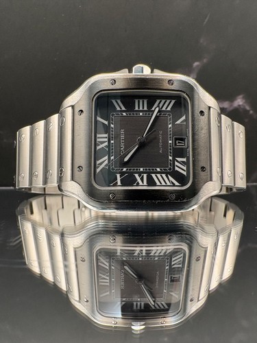 Cartier Santos Watch WSSA0037 Grey Dial 2022 Box & Papers Full Set