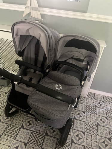 Bugaboo donkey 3 Double/Duo Grey Melange on Black chassis - Picture 14 of 20