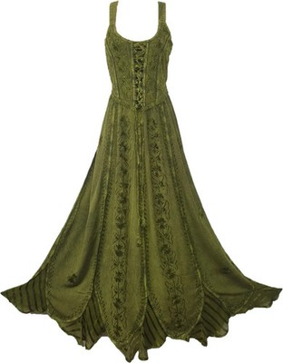Plus Maxikleid ärmellos Korsett lang Sommer Schnürung One Size 16/18,18,20,22