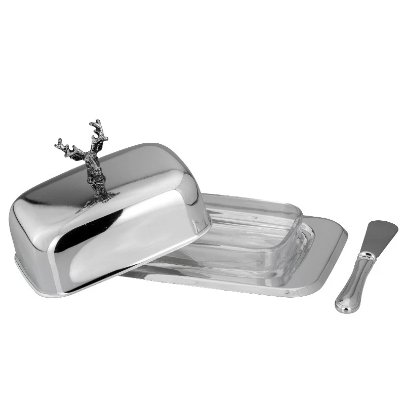 Butter Dish Stag Butter Knife Silver Butter Dish Butter Bell Butter Container