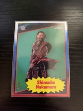 2025 Topps Chrome WWE #85TC-SN Shinsuke Nakamura 1985 Red, White & Blue #/85
