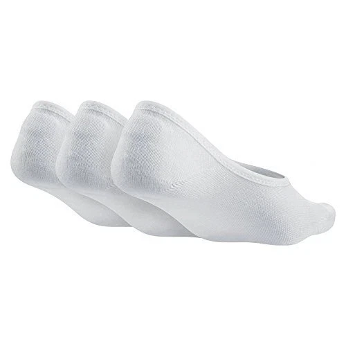 Nike Para Mujer 3 Pares Todos los Días Ligeros Footie Calcetines Zapato Blanco Talla 6-10 Foto 4 de 4