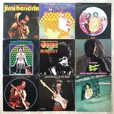 Jimi Hendrix Lot of 9 LP Vinyl Collection